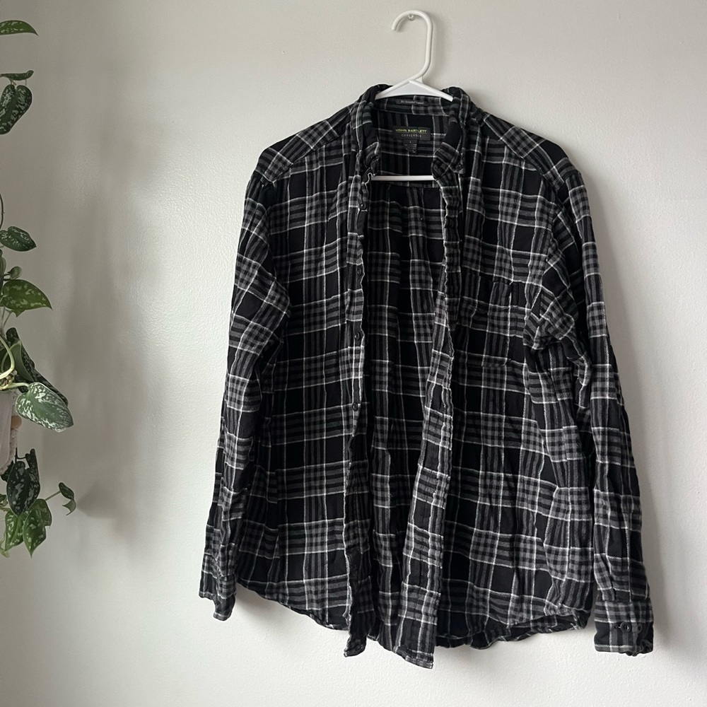 Black oversized flannel